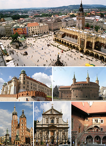  Urlaub in Krakau Polen Krakow Sehenswuerdigkeiten Wawel Rynek-Glowny Barbakan Collegium-Maius Marienkirche Die Tuchhallen Foto Altstadt